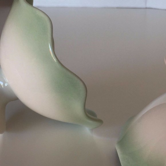 Tachikichi Vintage Pedestal Desert Candy Dish Ice Cream Bowl Set of 2 - Picture 11 of 12